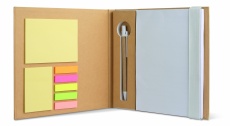 Block med post-its och penna