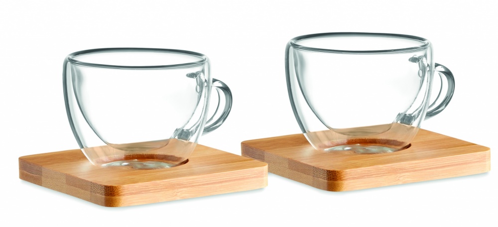 : Espresso set i glas