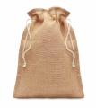 Presentpåse jute medium, Beige