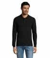 PERFECT MEN LSL POLO 180g, Svart