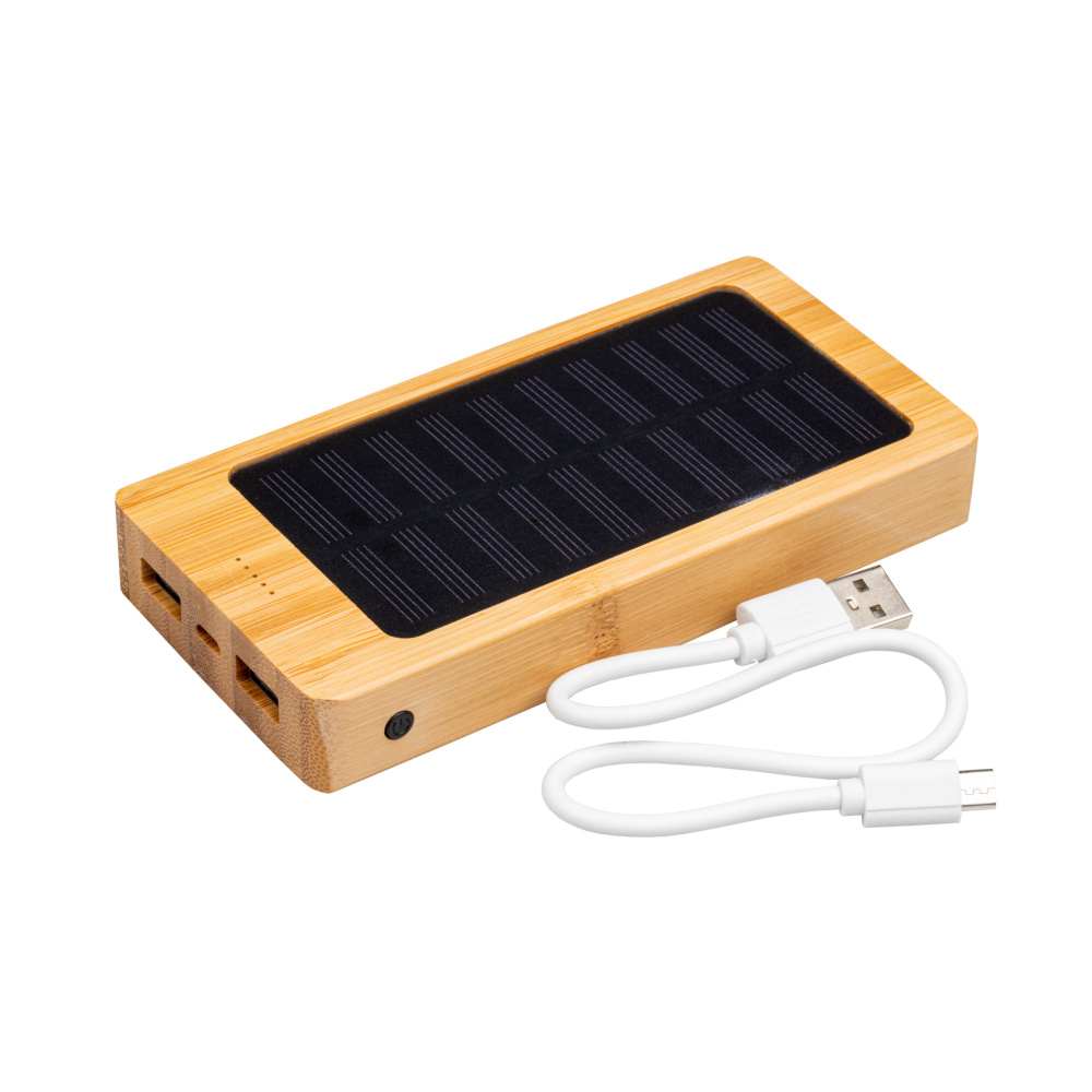 Logotrade profilprodukter bild: Bambu powerbank BAKERSFIELD