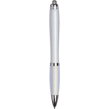 Logotrade presentreklam bild: Curvy ballpoint pen with frosted barrel and grip