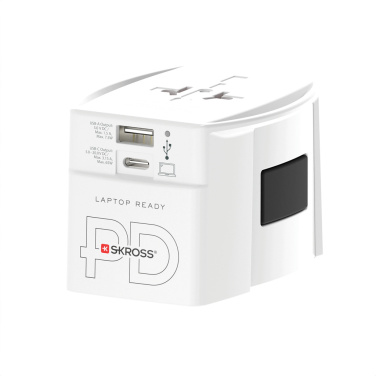 Logotrade profilreklam bild: SKROSS World Travel Adapter MUV 65W PD med USB C-kabel