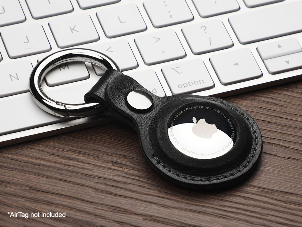 Logotrade presentreklam bild: Nyckelring med hållare för AirTag 1914141