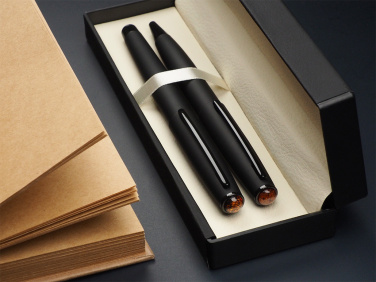 Logotrade profilreklam bild: Amber Pen set  1235036