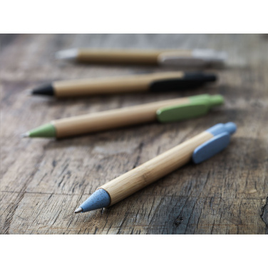 Logotrade profilprodukter bild: Bamboo Wheat Pen vete halm kulspetspenna