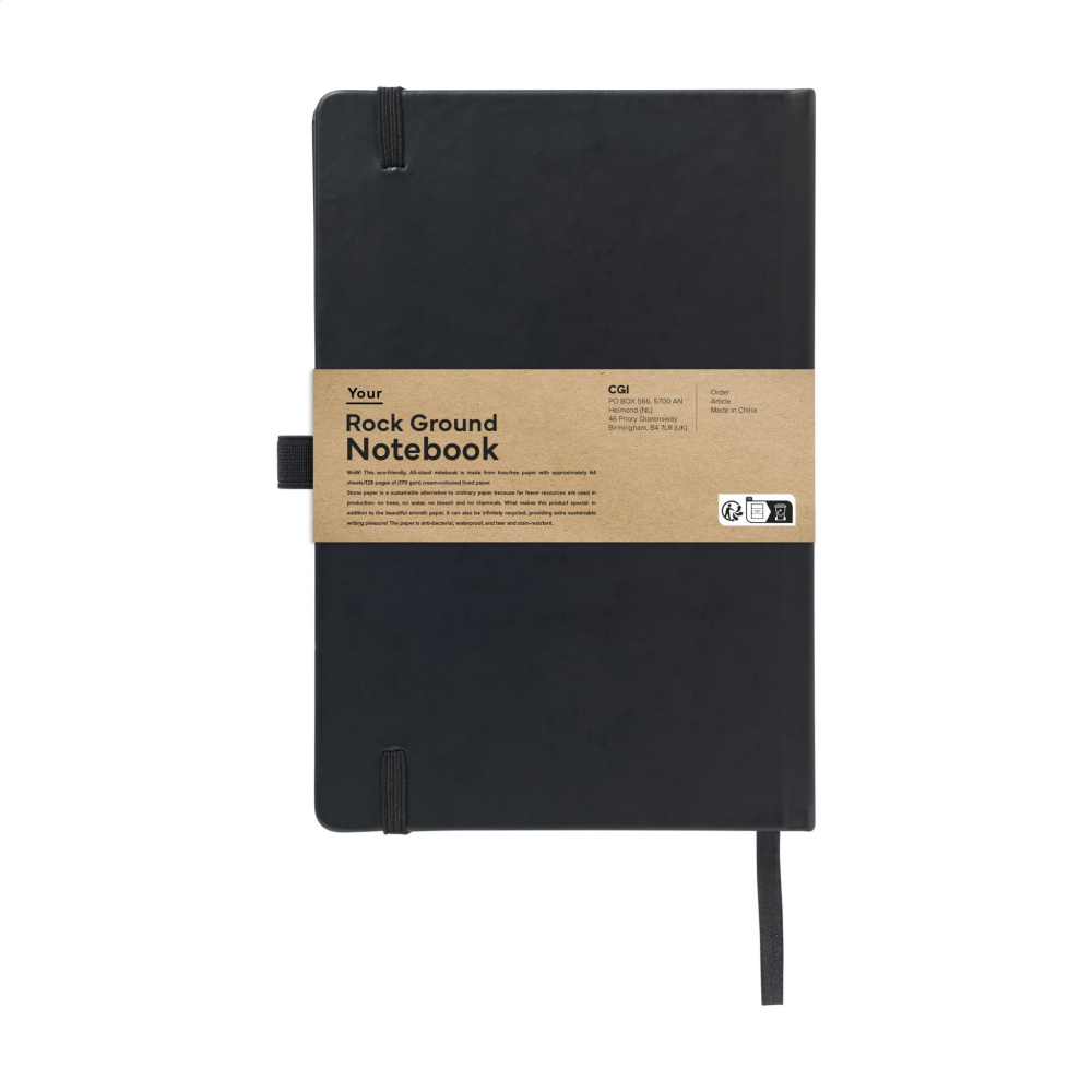 Logotrade kampanjprodukter bild: Rock Ground Paper Notebook A5