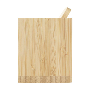 Logotrade profilprodukter bild: Bamboo Boss 15W laddare/pennhållare