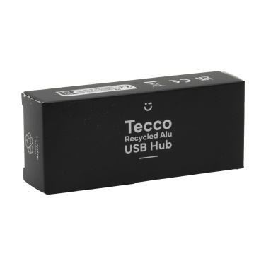 Logotrade profilprodukter bild: Tecco GRS Recycled Alu USB Hub