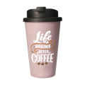 Eco Coffee Mug Premium Deluxe 350 ml kaffekopp, lila