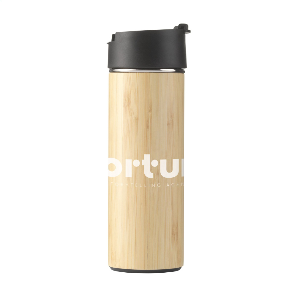 Logotrade profilprodukter bild: Sakura 360 ml bambu termoflaska/termokopp