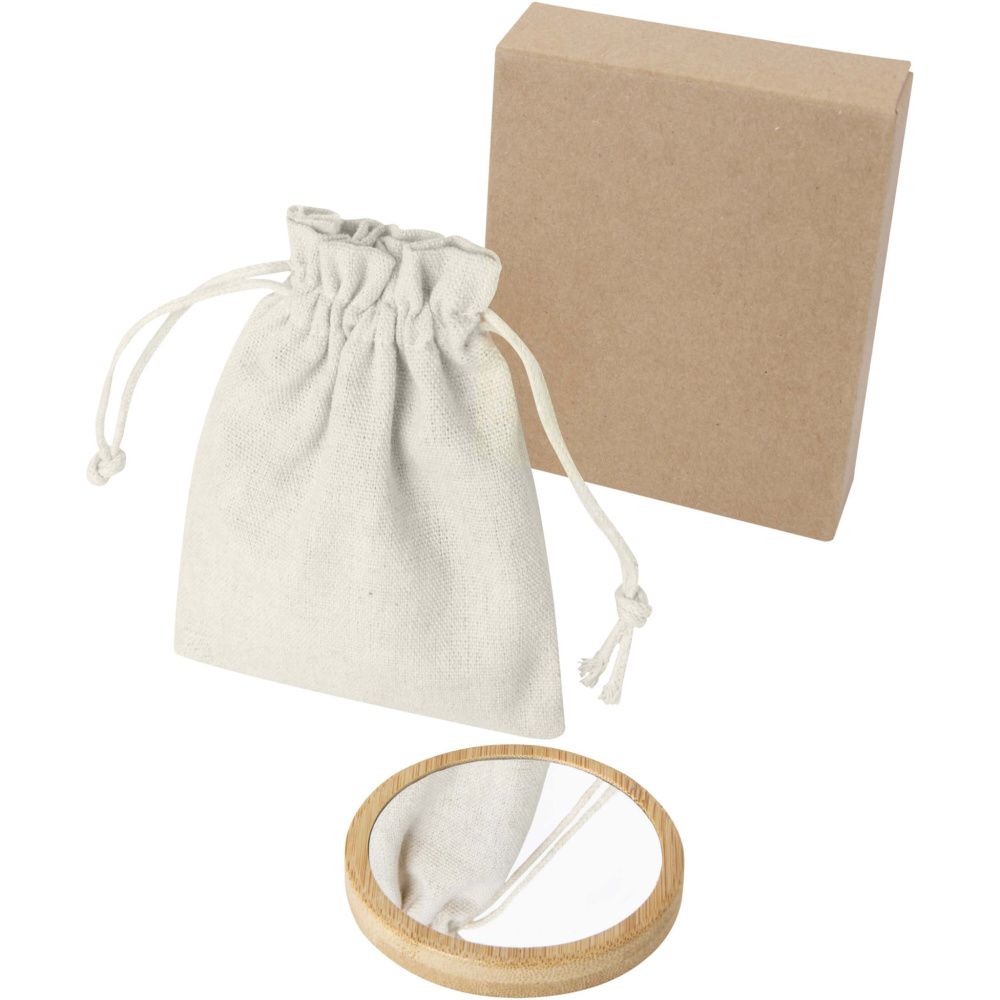 Logotrade presentreklam bild: Lustre spegel av bambu