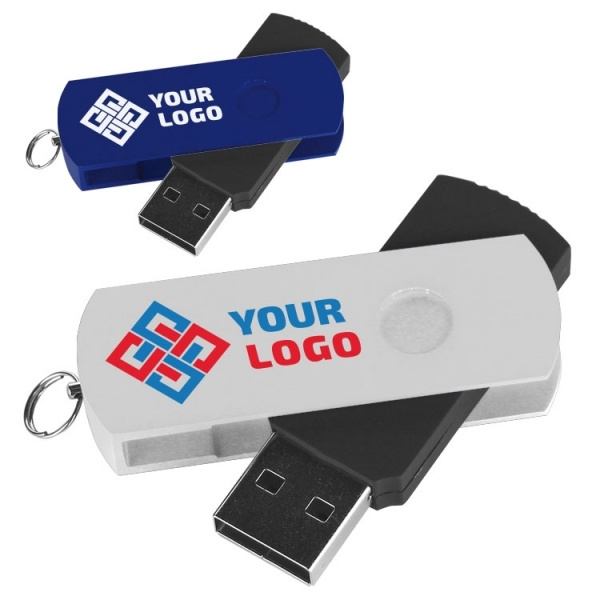 Logotrade reklamprodukter bild: USB-minne i metall och plast