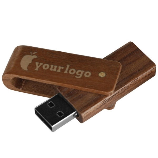 Logotrade presentreklam bild: USB-minne i trä