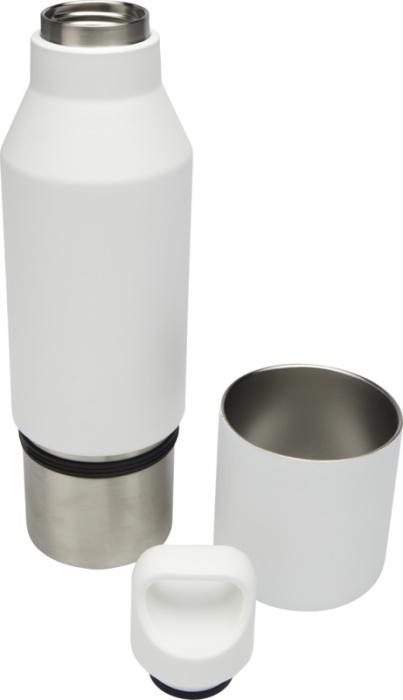 Logotrade profilprodukter bild: Odessy 600 ml RCS-certifierad isolerad flaska av återvunnet rostfritt stål med 300 ml mugg