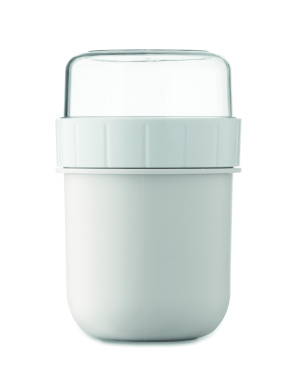 Logotrade presentreklam bild: On the go-mugg i PP 450 ml