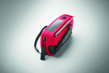 Logotrade profilreklam bild: Bärbar radioSOS med LED-ficklampa