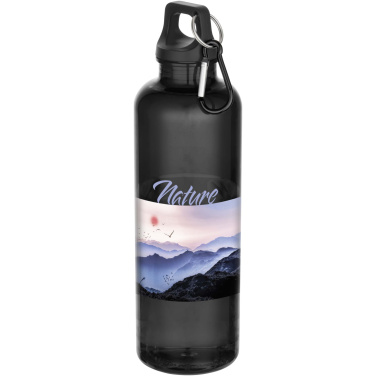 Logotrade profilreklam bild: Oregon 750 ml vattenflaska av RCS-certifierad återvunnen plast med karbinhake