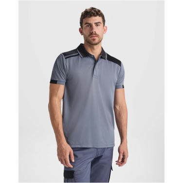 Logotrade reklamprodukter bild: Samurai 160 g/m2 antibakteriell kortärmad unisex-pikétröja 
