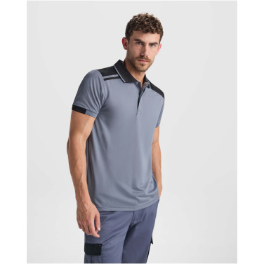 Logotrade kampanjprodukter bild: Samurai 160 g/m2 antibakteriell kortärmad unisex-pikétröja 
